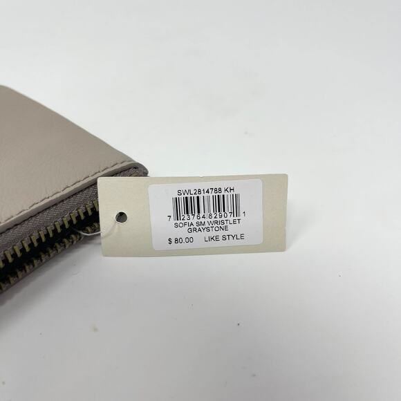 Fossil Sofia Small Wristlet Wallet Graystone Leather SWL2814788 - Picture 6 of 10